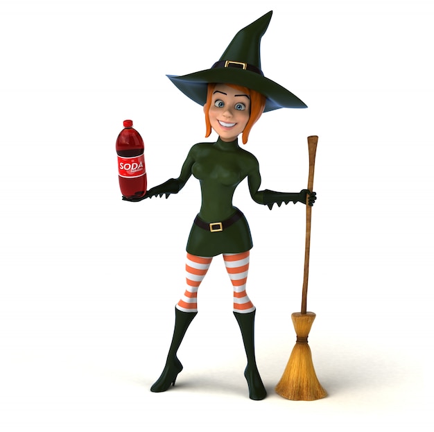 Sexy witch - 3D Illustration