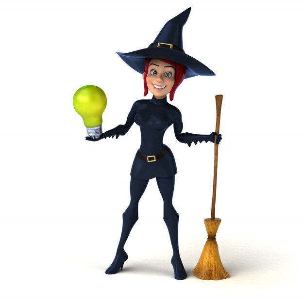 Sexy witch - 3D Illustration