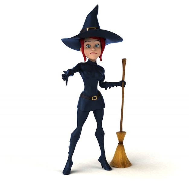 Sexy witch - 3D Illustration