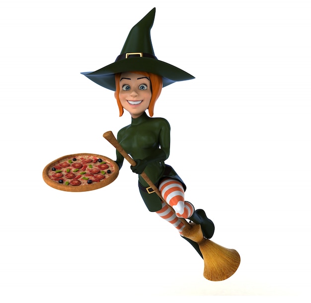 Sexy witch - 3D Illustration