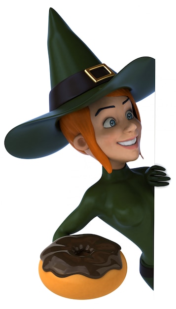 Sexy witch - 3D Illustration