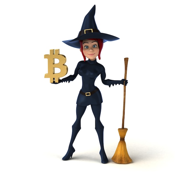 Sexy witch - 3D Illustration