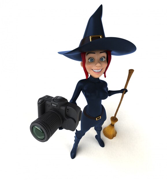 Sexy witch - 3D Illustration