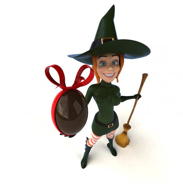 Sexy witch - 3D Illustration