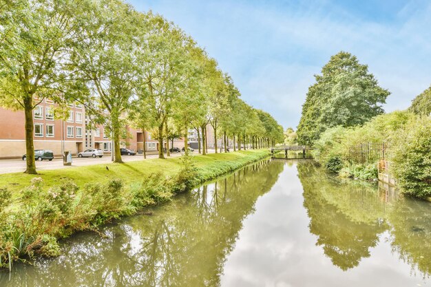 Sfeervol uitzicht op de gracht