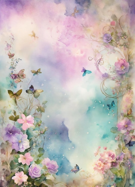 Photo shabby chic dreamy mist pastel junk journals mystical gothic fairy watercolor mystical fairy clipa