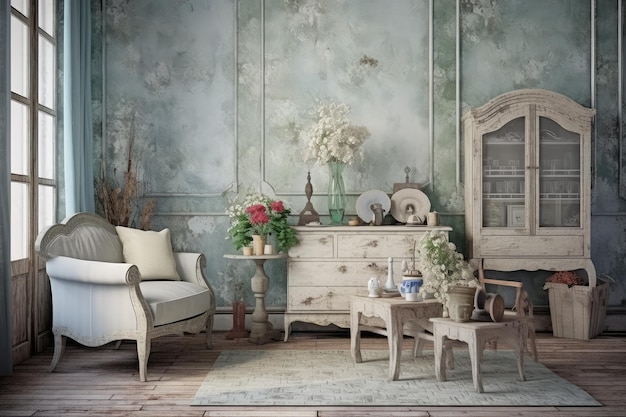 Shabby Chic interieurontwerp ideeën professionele reclame fotografie