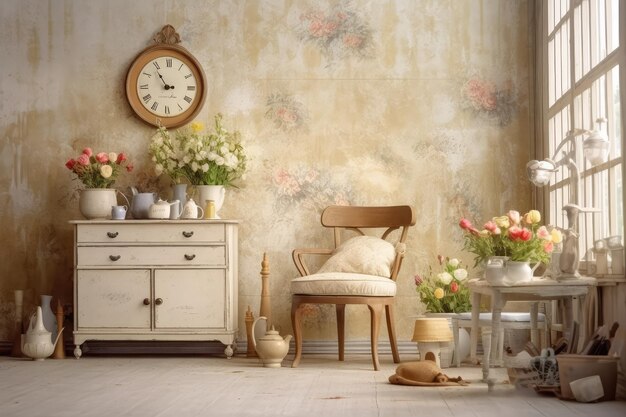 Shabby Chic インテリアデザインアイデア プロの広告写真