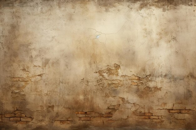 破損した粗い石膏の壁