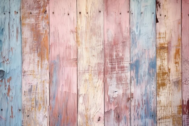 Shabby Wood in Pink and Pastel Blue Rustic Charm with a Delicate Touch