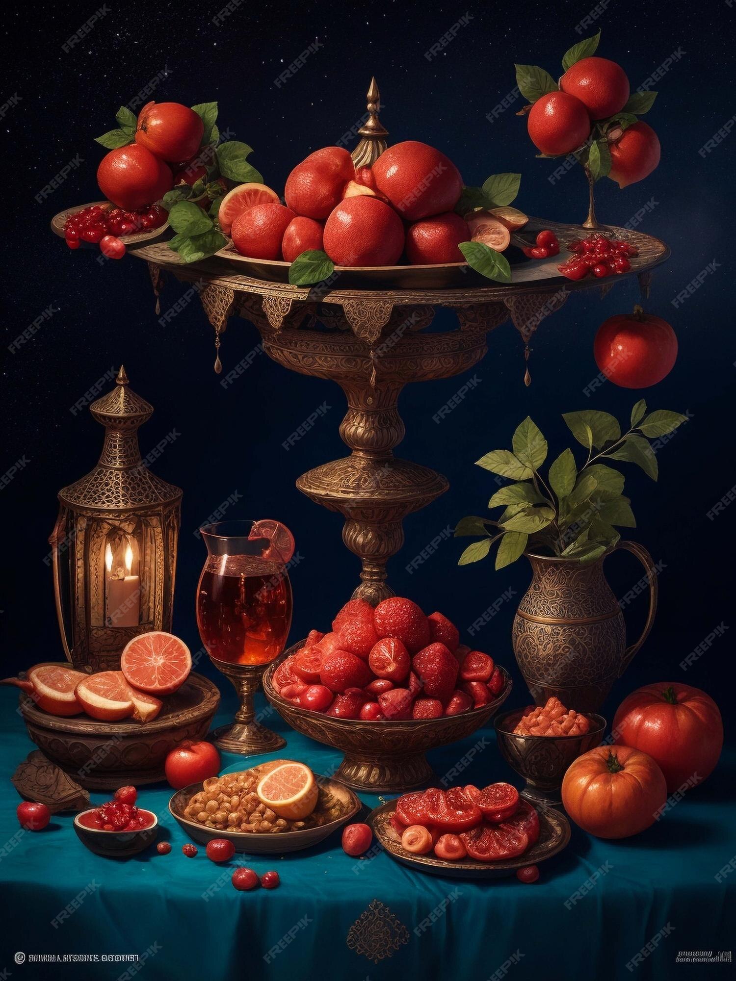 Premium AI Image Shabe Yalda is an Iranian festival celebrated on the