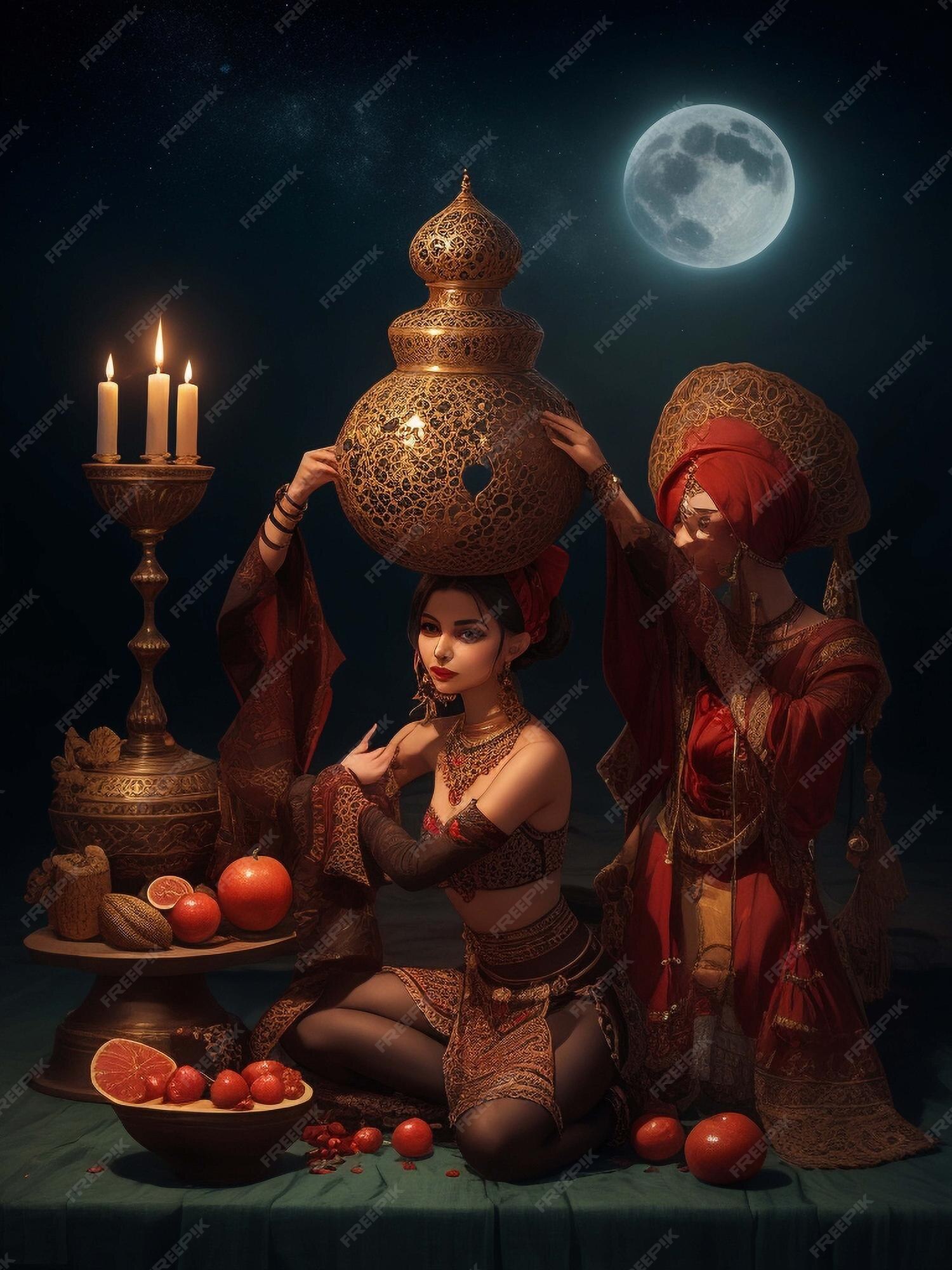 Premium AI Image Shabe Yalda is an Iranian festival celebrated on the