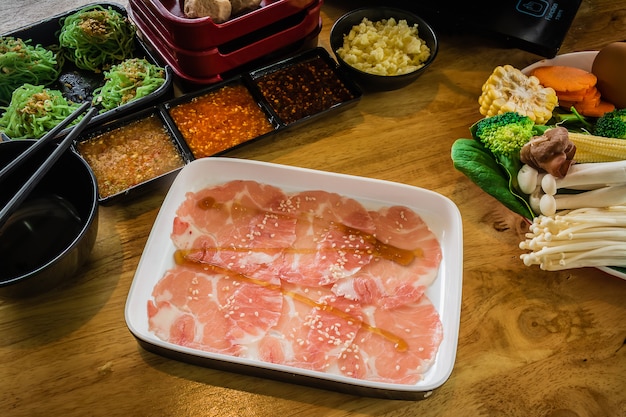 Shabu food in stile coreano