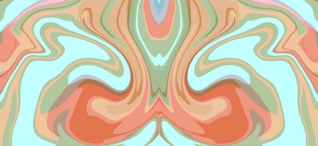 ファンタジー色の色合いの液体形状の抽象的な背景