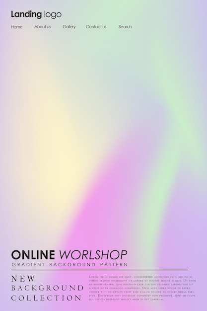 Shades of holographic Futuristische holografische poster met verloopnet
