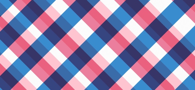 Shades of pink blue colors plaids background