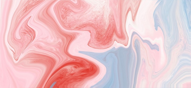 Shades of red pink blue water colors liquids background