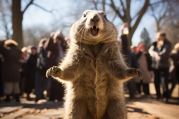 Photo shadow dance groundhogs day deliberation groundhog day photo