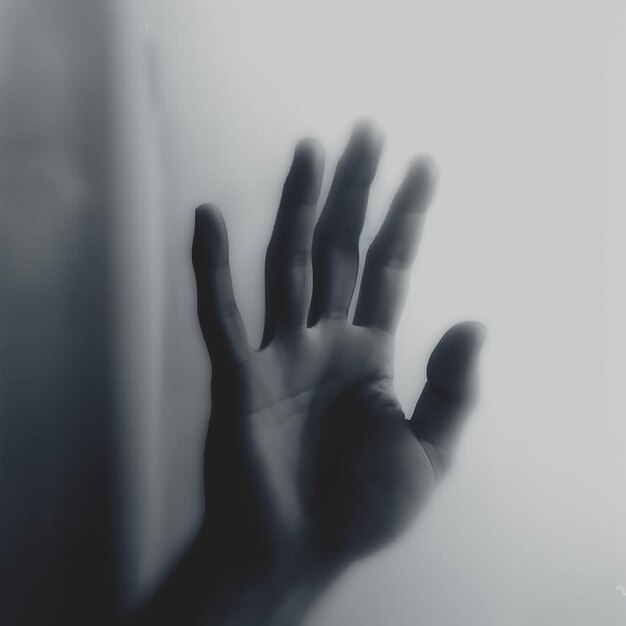 Premium AI Image | a shadow of a hand and the shadow of a person's hand