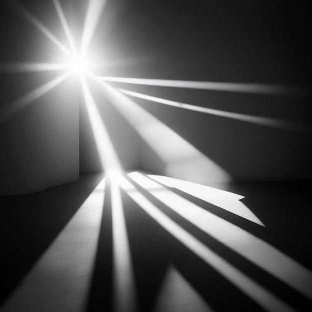 Shadow overlay effect light beam