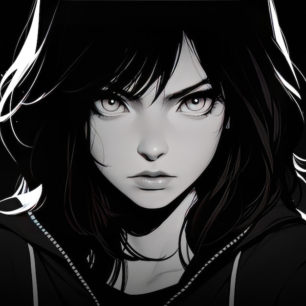 Shadowed Resolve A Fierce Woman's Journey in Manga Noir