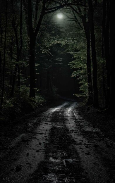 Foto ombre sul sentiero desolato