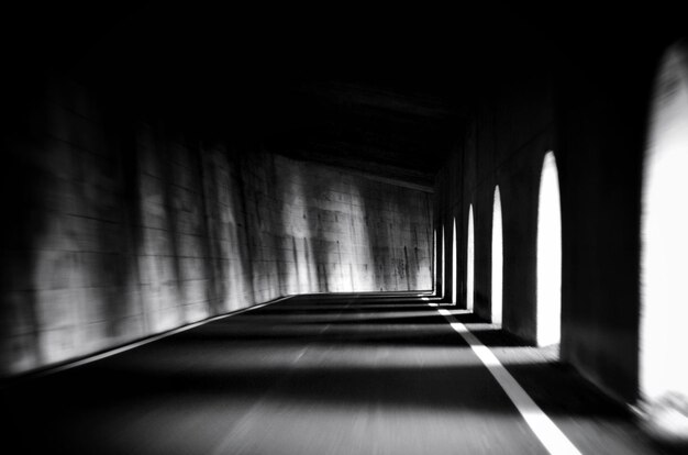 Photo shadows of empty corridor