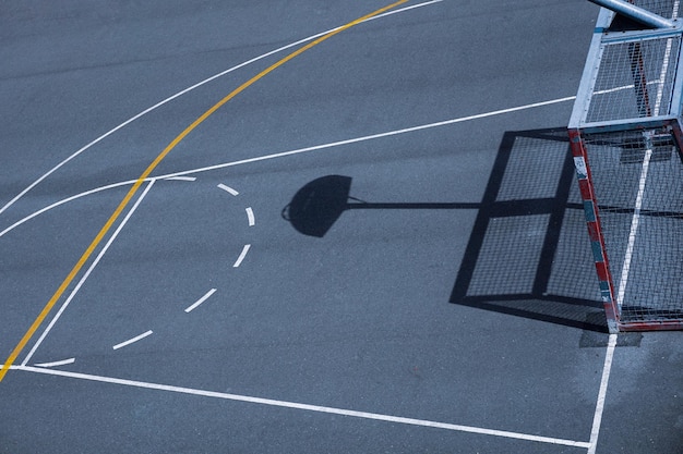 shadows on the street basket court