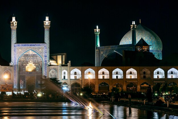 Photo the shah mosque famous landmark in isfahan city iran