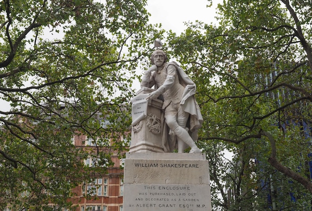 Shakespeare-standbeeld in londen