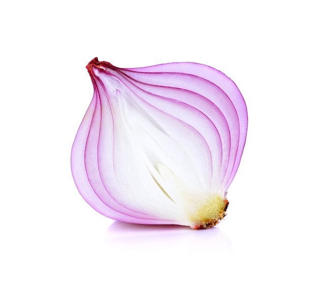 Shallots 흰색 배경에 고립