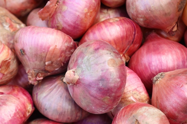 Shallots at the market