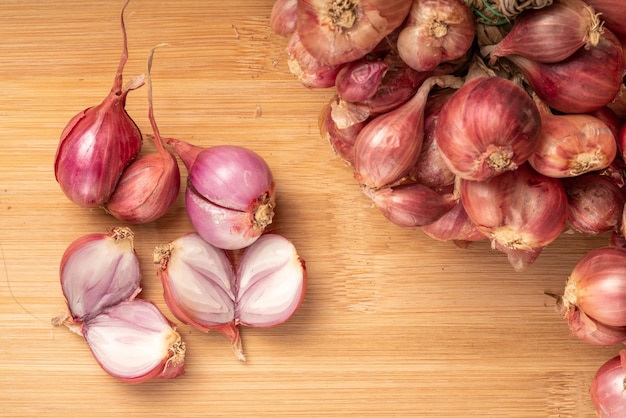 Close Up of Shallots or Red Spanish Onion Stock Image - Image of nutrition,  herb: 177447599