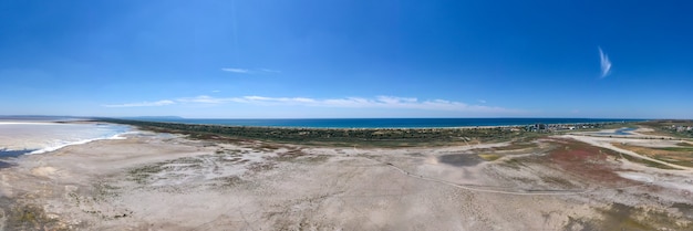 Shallow bay in sunny weather