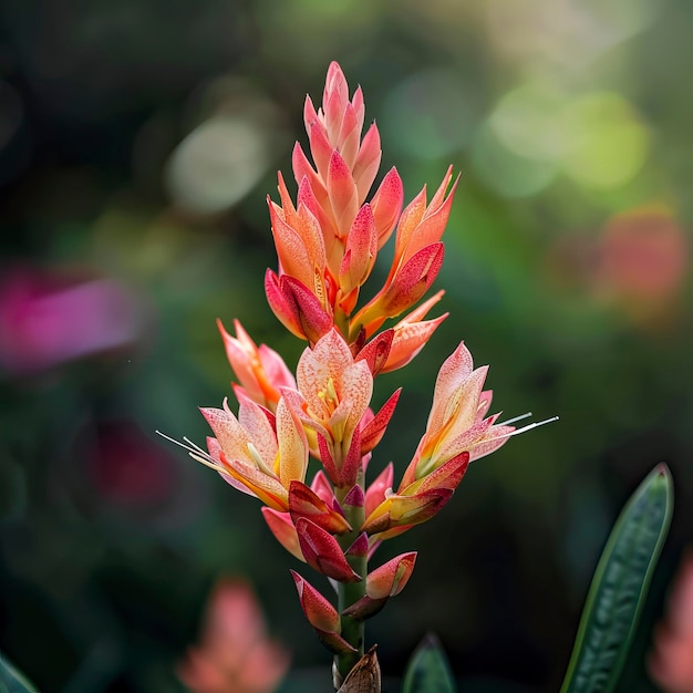 Photo shallow focus of flor ave del paraiso flower in the garden