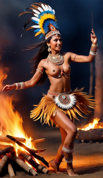 Photo shamanic fire