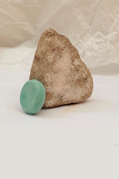 shampoo bar with natural stone