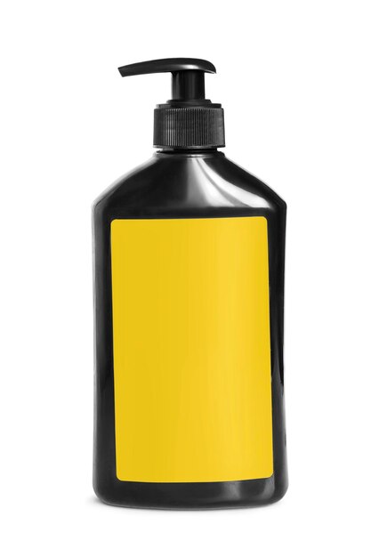 Photo shampoo bottle isolated