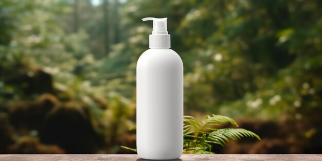 shampoo bottle mockup Generative AI