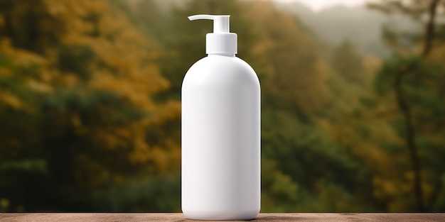 shampoo bottle mockup Generative AI