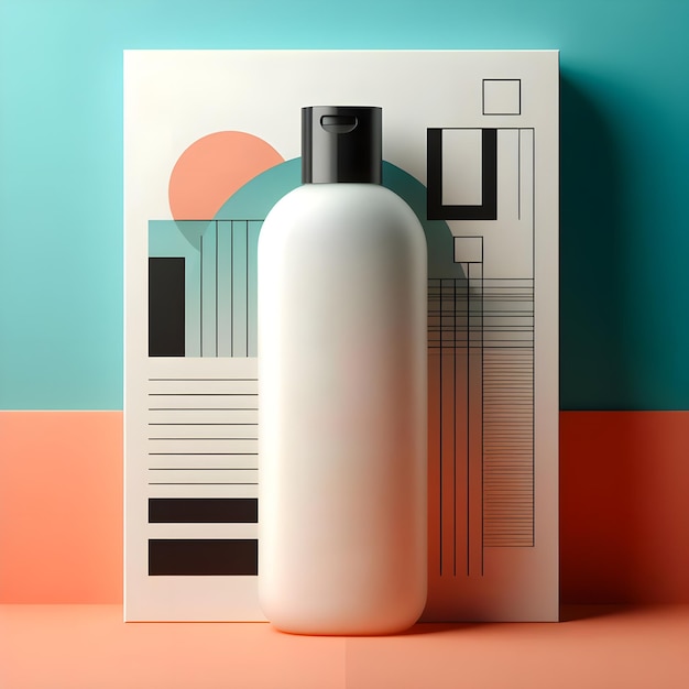 shampoo bottle mockup