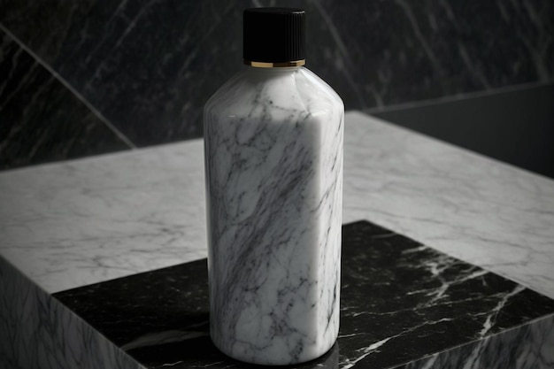 Shampoo bottle Shampoo serves to remove dirt from the hair and scalp giving it a bilge The product