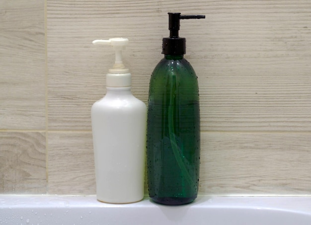 Shampoo bottles