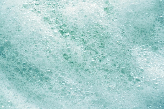 Shampoo foam and soap bubbles in the bath