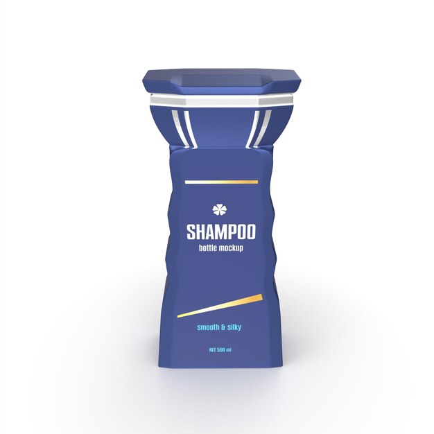 Shampoo productdoos 3D-modellering