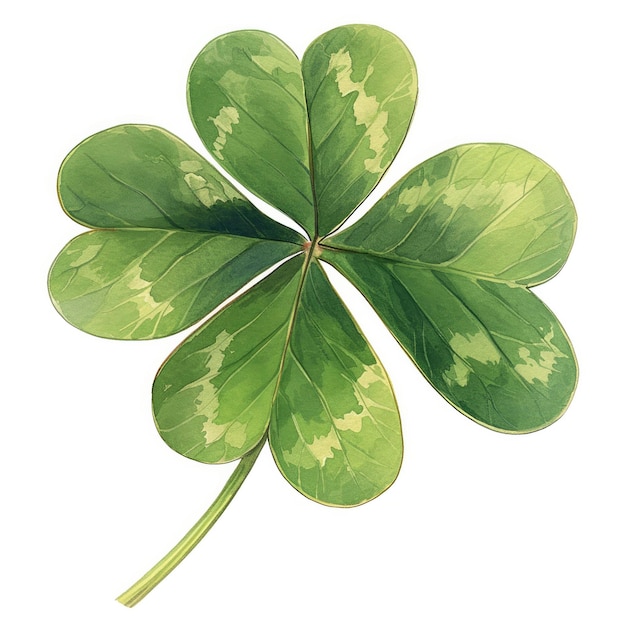 Shamrock geïsoleerd op witte achtergrond