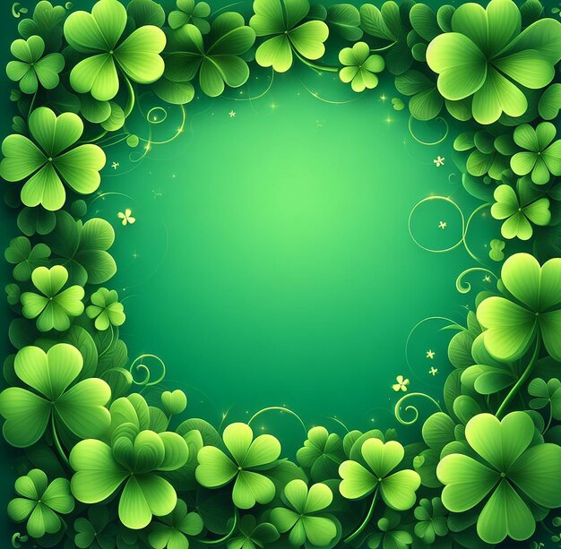 Shamrock green background Saint Patricks day background