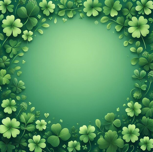 Shamrock green background Saint Patricks day background