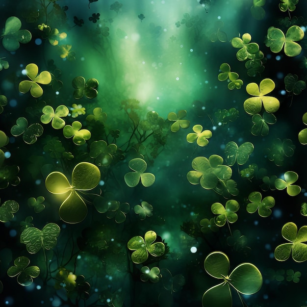 Shamrock Shadows Wallpaper Fantasy