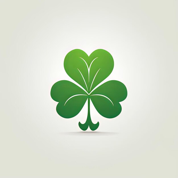 Photo shamrock symbol logo design